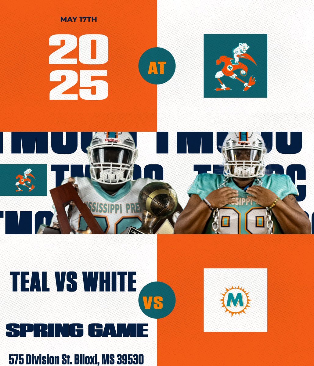 LETS WORK ‼️‼️‼️ 

TEAL VS WHITE 
CANES DAY SPRING GAME 

 BE THERE‼️‼️
🚨🚨🚨🌀🌀🌀🌀

Invites will go out soon for 26s 27s 
<a href="/TMCCCOLLEGE/">The Mississippi CC College - Athletics</a>