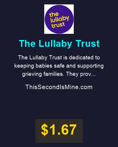 TSIMdotCOM's tweet image. 💝💖 Charity Spotlight: The Lullaby Trust

Every second claimed sends 50% of the purchase to great causes like @LullabyTrust 

Thank you 🙏 for the incredible work you do.

#ThisSecondIsMine