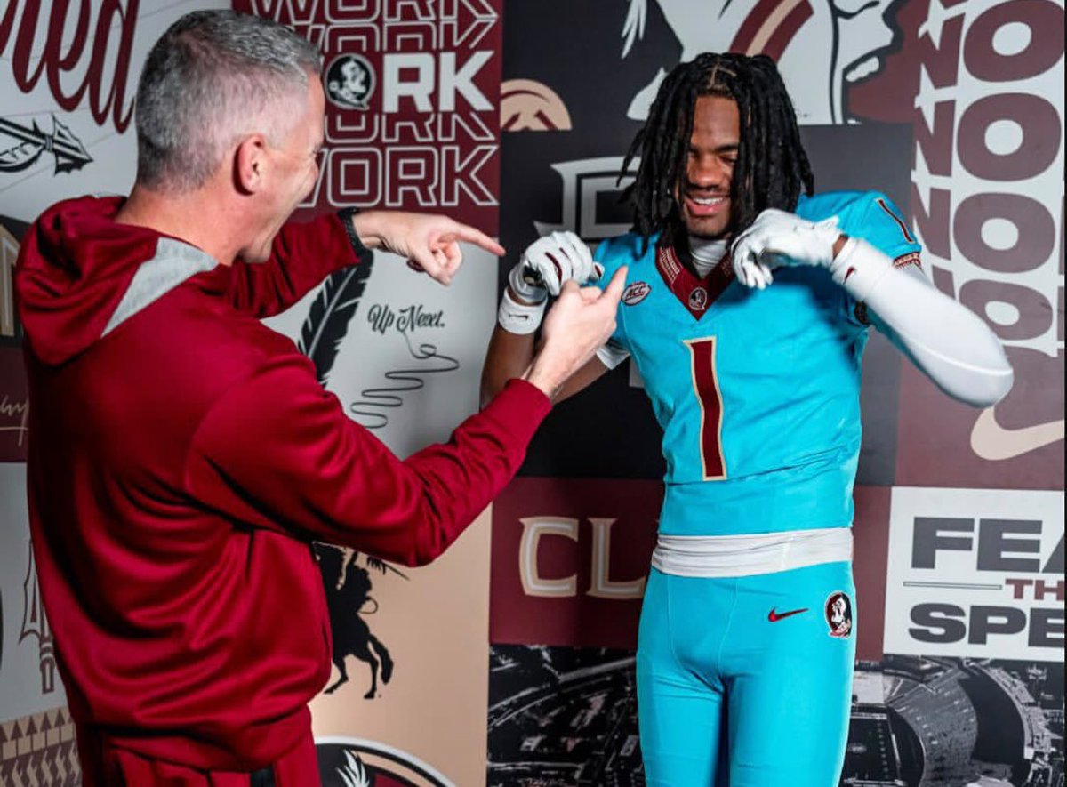 FSU football has the following scholarship WRs on its roster 2025:

-Squirrel White, Sr.
-Duce Robinson, Jr.
-Lawayne McCoy, Soph.
-BJ Gibson, Soph.
-Micahi Danzy, RS Fr.
-Elijah Moore, RS Fr.
-Camdon Frier, RS Fr. 
-Jayvan Boggs, Fr.
-Tre’Shaun Gelsey, Fr.
-Teriq Mallory, Fr.