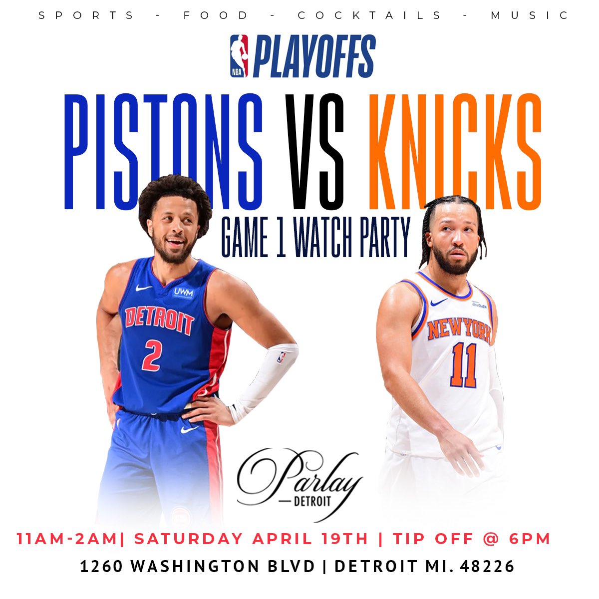 ParlayDetroit's tweet photo. Saturday Vibes @ Parlay Detroit https://t.co/klv2apV3Ex