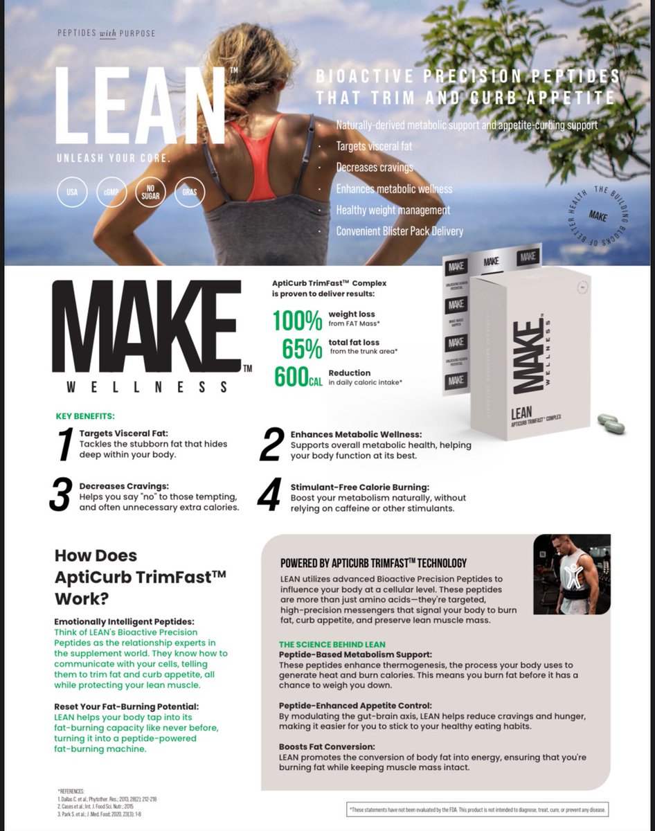 kylecondon's tweet photo. Juggling work, side hustles, &amp; life? 😩 MAKE LEAN fits your busy lifestyle! Convenient blister packs, stimulant-free, &amp; helps you cut calories without the crash. Unleash your core! #millenniallife #healthyliving #nocaffeine #easyweightloss https://t.co/PJUcflkUyl