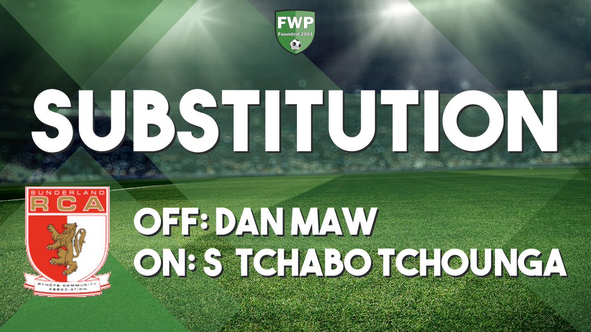 SUB: Simmi Tchabo Tchounga replaced Dan Maw (62') fwp.co/y2Ftk8