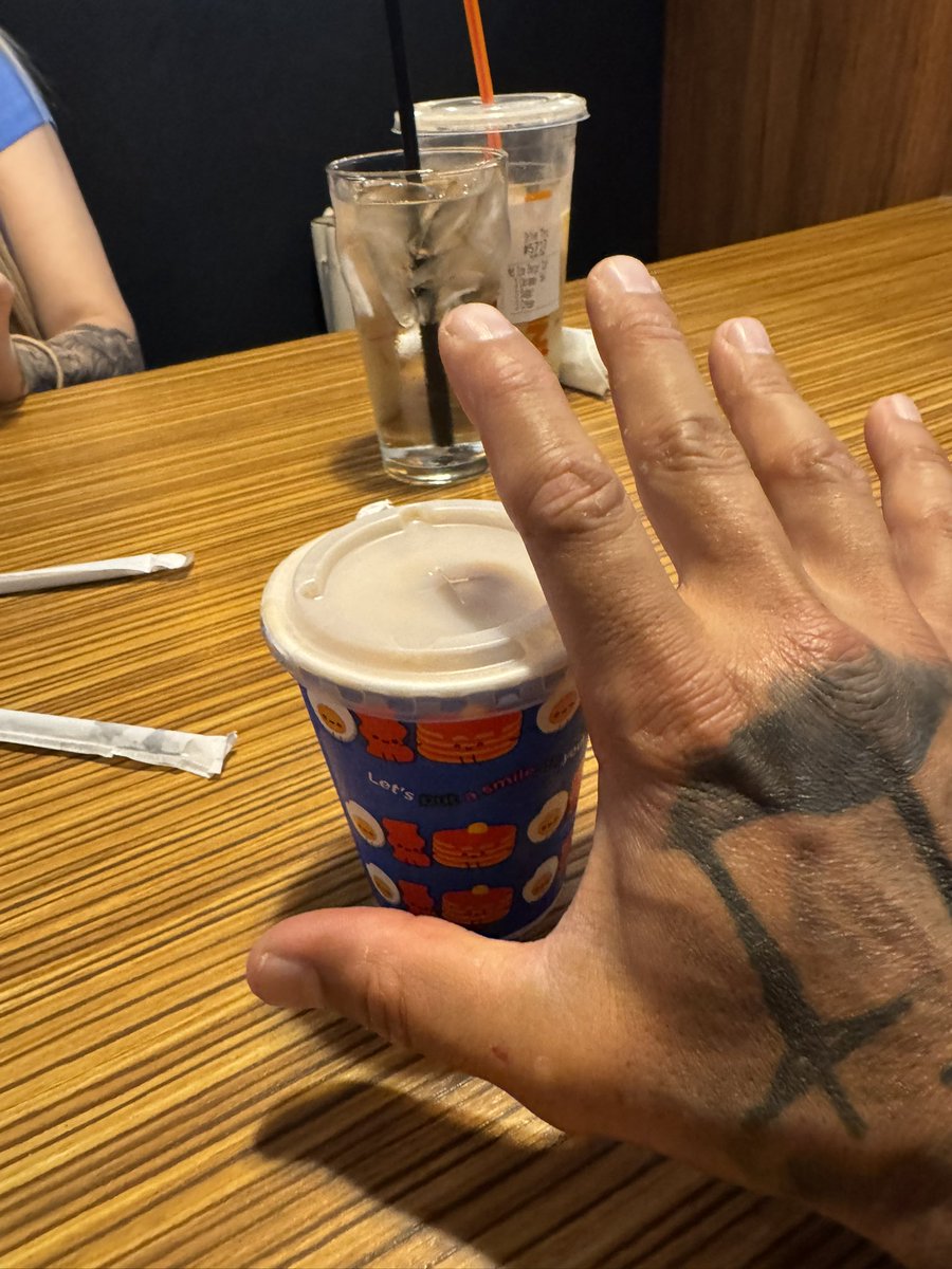 SpinAllFour's tweet photo. @IHOP can someone explain to me why I’m paying more for your food and getting so much less? This is a kids chocolate milk that I was informed is non refillable. RIDICULOUS!! Just lost a lifetime customer! Good luck. https://t.co/t8iutN54Ql
