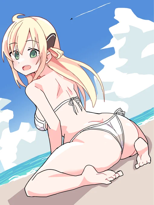 暑いから水着レイちゃん描いた#OCGファンアート 