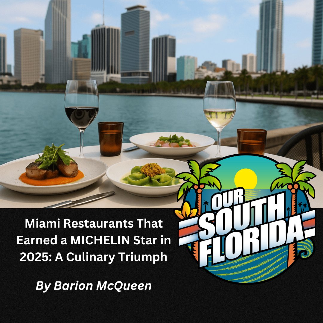 🍷 In 2025, several #Miami #restaurants with a #MICHELINStar proved that the city is more than just beaches and nightlife—it’s a world-class food destination 🌟

📝: <a href="/BarionMcQueen/">Barion McQueen</a>
📸: ChatGPT
📍: #MiamiFL.

More ⬇️
oursouthflorida.com/2025/04/18/mia…

#MICHELIN #Food #OurSouthFlorida