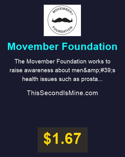 TSIMdotCOM's tweet image. 💝💖 Charity Spotlight: Movember Foundation

Every second claimed sends 50% of the purchase to great causes like @MovemberUK 

Thank you 🙏 for the incredible work you do.

#ThisSecondIsMine