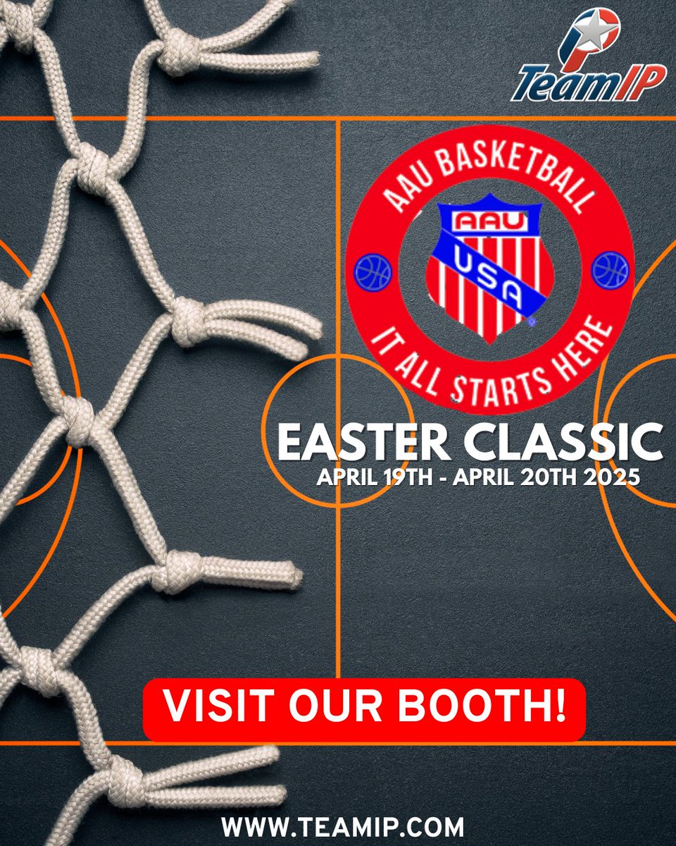 🏀 Team IP at the 2025 AAU Easter Classic! 🏆

Don't miss out—swing by and get your gear! Who’s ready for an action-packed weekend? 🔥🏀

🌐 zurl.co/kNWXo 
📍 See you on the court!

#AAUEasterClassic #TeamIP #ChampionshipMerch #GameDayGear