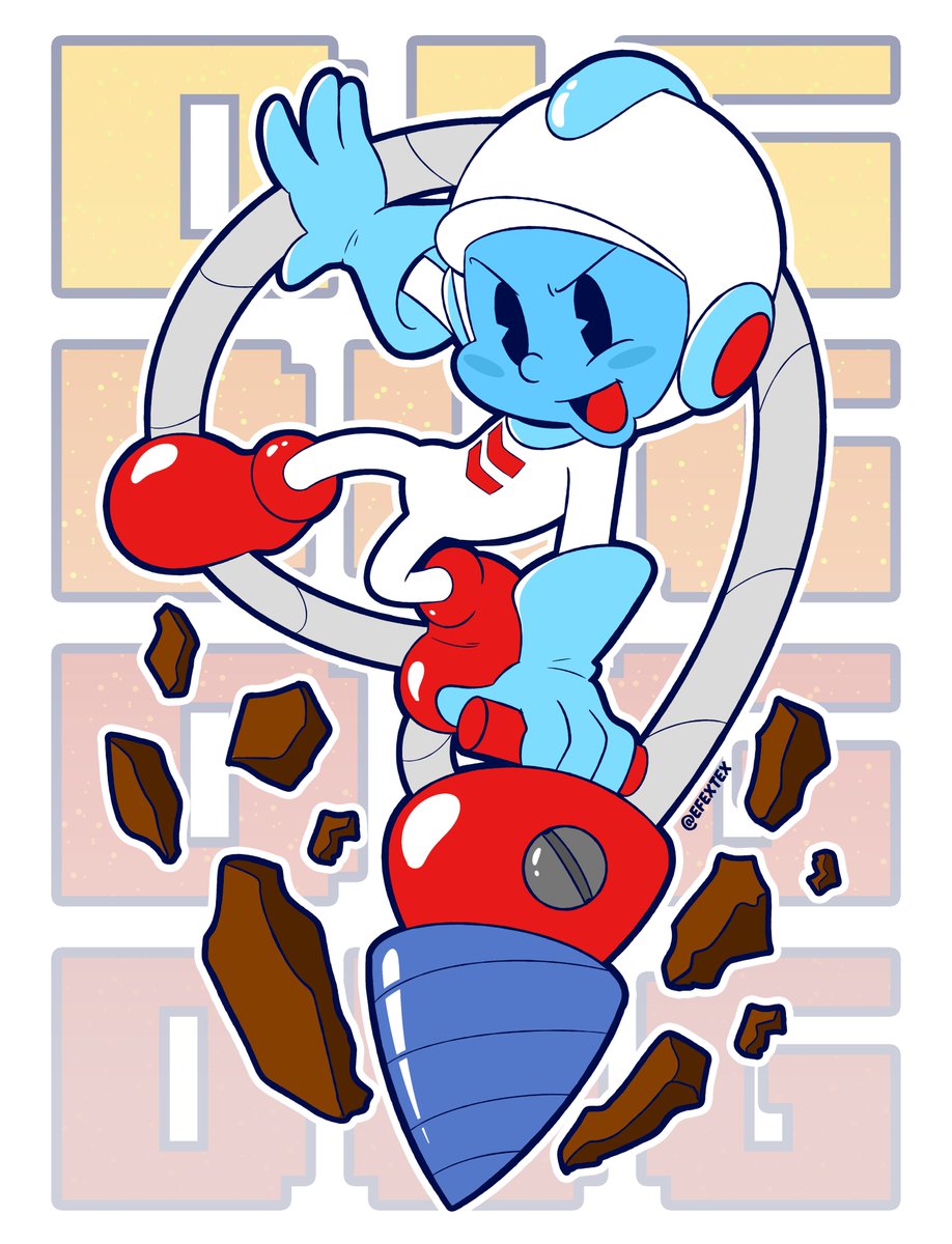 EFEXTEX's tweet image. 🪨 DIG DUG! 🪨 

#digdug #namco
