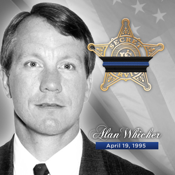 SecretService's tweet image. Today we remember Assistant Special Agent in Charge Alan G. Whicher, who lost his life in the Oklahoma City bombing April 19, 1995.