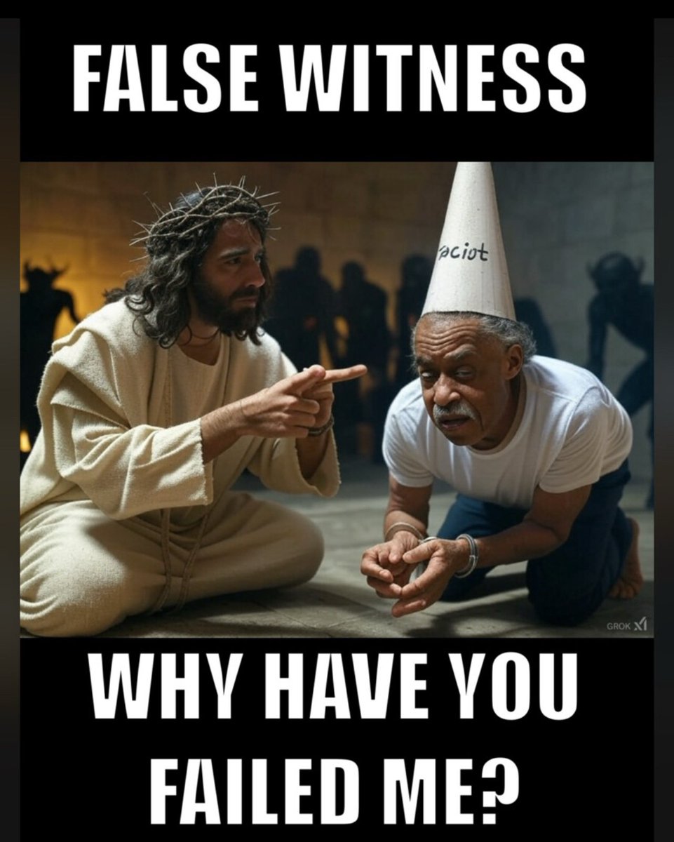 El_Trumpingo's tweet image. Hey @TheRevAl, found a future photo of you! #RaceBaitingAl #maga #DEIisDead