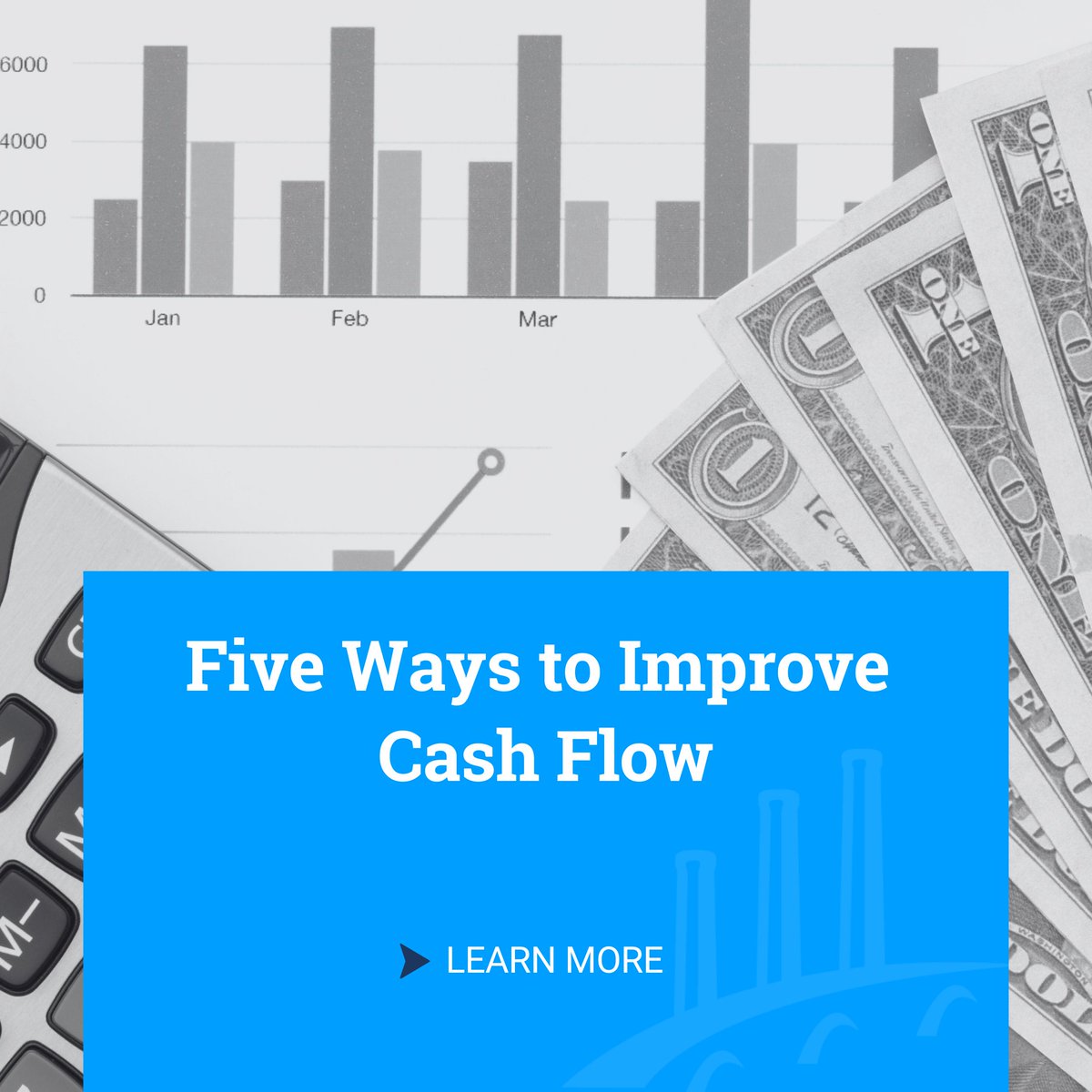 Our top tips to improve your business's cash flow:

1. Keep track of cash balances
2. Invoice faster or more frequently
3. Collect payments more quickly
4. Pay off debt to reduce interest
5. Cut unnecessary expenses

For more tips, visit: bit.ly/3OzHf4C 

#LCWCPAs