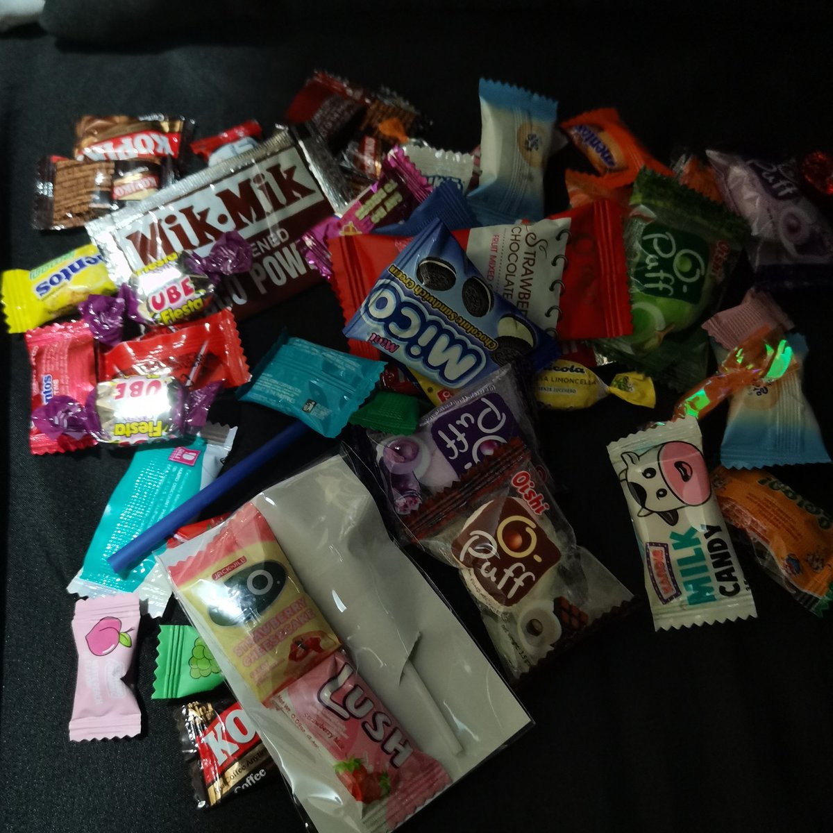 from freebies and trades. 💜