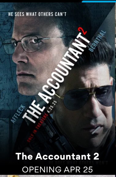 Every Thursday I catch a movie and this time of year it tends to be 🔥
#UntilDawnMovie to me looks to be a hell of a good time so next week decisions must be made
#theaccountant2 #starwars 
#atAMC $AMC