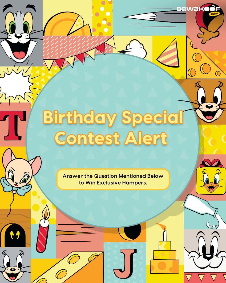 bewakoof's tweet photo. Tom & Jerry Contest Alert 😺🐭

Tell us your all-time favourite Tom & Jerry moment + the year this legendary duo was created and stand a chance to win exclusive Tom & Jerry hampers! 🎁

Rules:
- Like this post and follow @bewakoof
- Share a creative answer to the question in the comments
- Tag 5 friends and encourage them to participate and follow @bewakoof

🚨 Bonus points if you share this post on your story and tag us! 🚨

Winners will be announced on 30th April 2025 📢

#tomandjerry #cartoonnetworkindia #contest #giveaway #contestalert #giveawayindia #trending #viralpost #bewakoofofficial #alleyesonyou