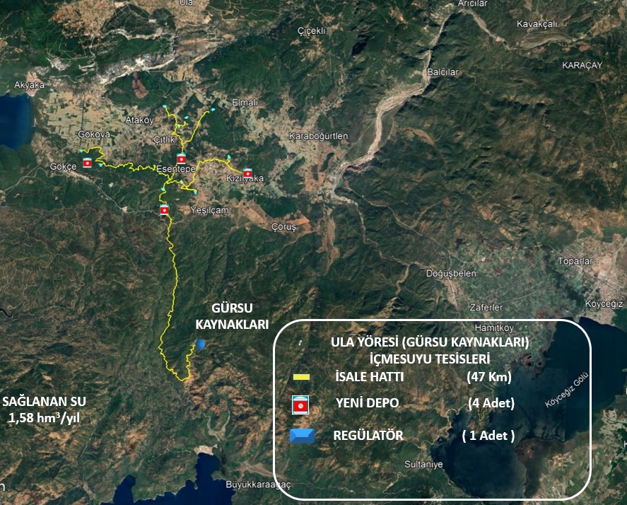 📍Muğla'ya bugün bir müjdemiz var.

Ula Yöresi (Gürsu Kaynakları) İçmesuyu Tesisleri yapım işinin ihale süreci tamamlanmış olup, yapım sözleşmesini imzaladık.

Hayırlı olsun.

İşin kapsamında Gürsu Kaynaklarından alınacak yıllık 1,58 milyon metreküp içme ve kullanma suyu ile Ula