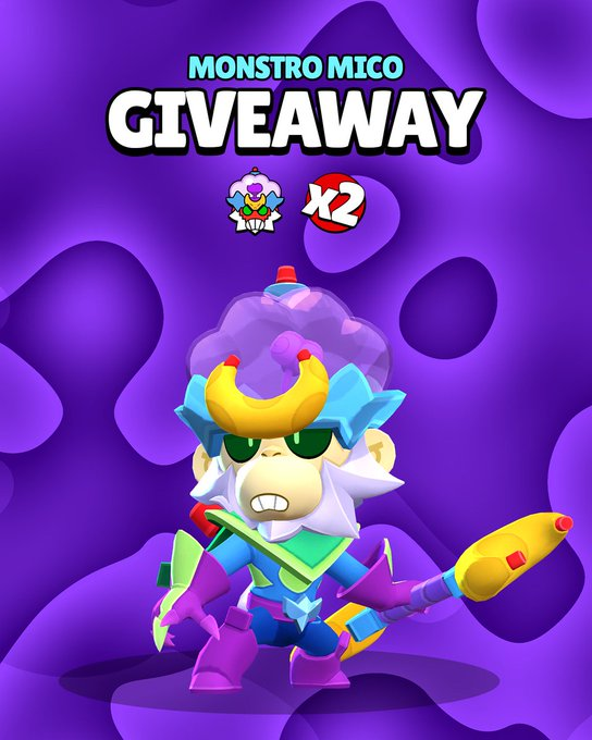 KRegreso's tweet photo. MONSTRO MICO SKIN GIVEAWAY x2 🎁

To participate: 
✅ Follow @KingTheLukario 
📷 Like &amp; Retweet 
📞COMMENT YOUR FAVORITE SKIN

ENDS IN APRIL 31 

#BrawlTalk #MonstroMicoGiveaway #fake #lol #ciegoscool https://t.co/RsiLAsXkmf
