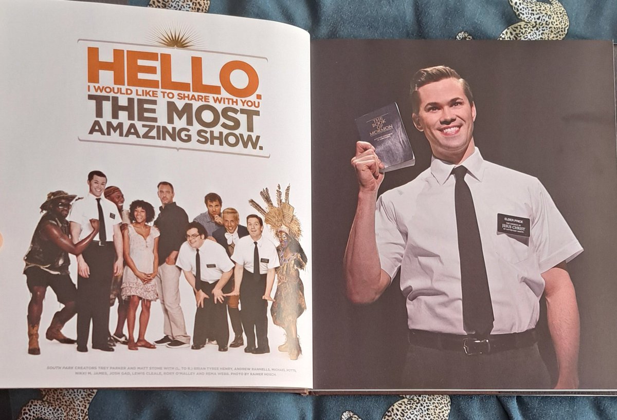 I now have the book of Mormon testiment of the Broadway musical that I did not know existed and it is full of Andrew rannells