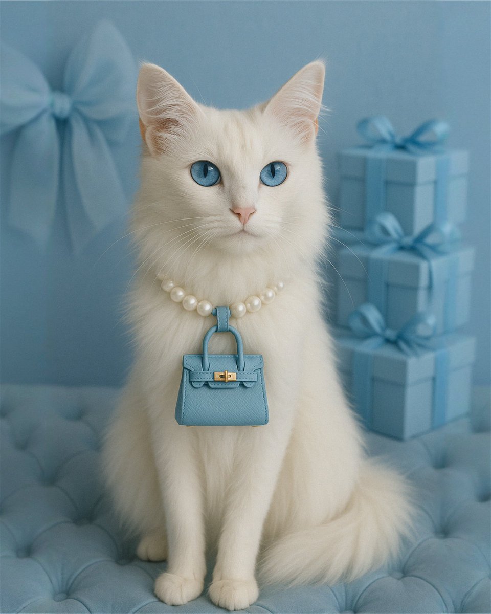 NickyHilton's tweet photo. So apparently today is #NationalCatLadyDay..so I decided to ask chatGPT what I would look like if I were a cat. 🐈 Did AI capture my vibe? 😹 https://t.co/97BcayN0xu
