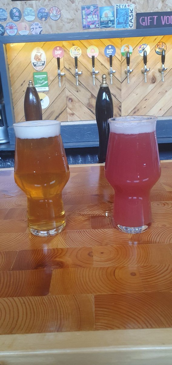 Jim Larvan (@treetonmiller) on Twitter photo Still in <a href="/tickingclockbc/">Ticking Clock Brewing</a> Shireoaks & why not with 14 keg & 3 cask to pick from. So it's Giant Lollipop, an 8% Raspberry Vanilla Sour from Vault City, and Custard Coloured Super Dream Amp, 8% DIPA from <a href="/BangTheElephant/">Bang The Elephant Brewing Co.</a> 🍻👌 Still in <a href="/tickingclockbc/">Ticking Clock Brewing</a> Shireoaks & why not with 14 keg & 3 cask to pick from. So it's Giant Lollipop, an 8% Raspberry Vanilla Sour from Vault City, and Custard Coloured Super Dream Amp, 8% DIPA from <a href="/BangTheElephant/">Bang The Elephant Brewing Co.</a> 🍻👌
