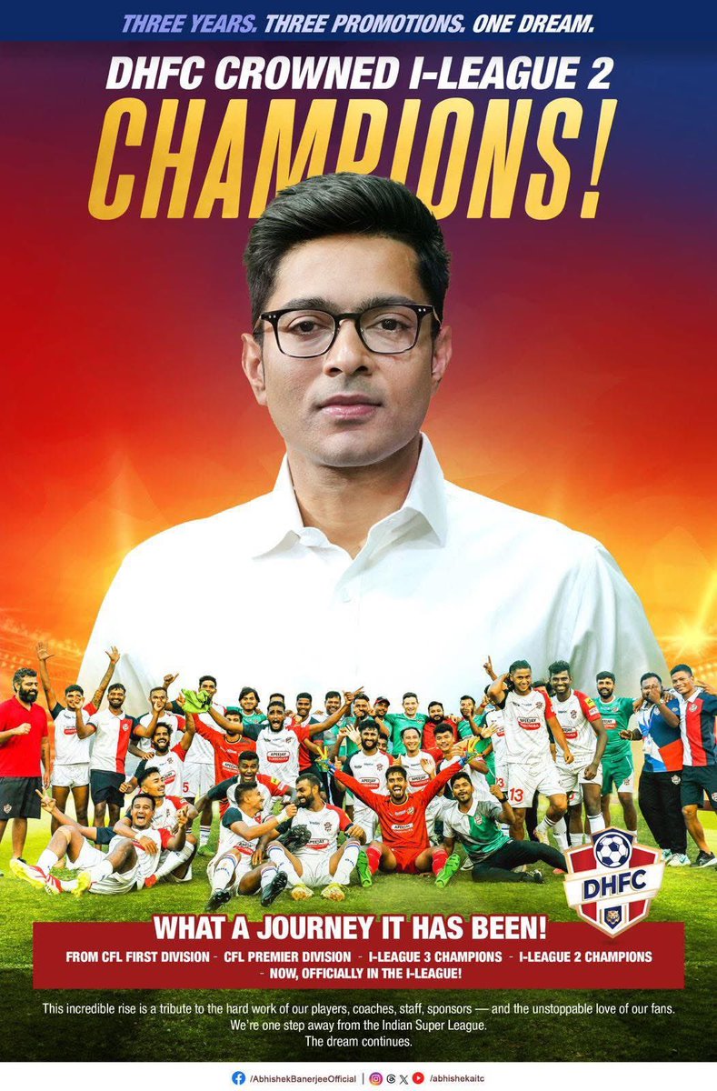 KAILASH_TMYC's tweet photo. Congratulations to @dhfootballclub &amp; Boss @abhishekaitc for this Victory ❤️
#DumdaarHarBaarDiamondHarbour ❤️
#DiamondHarbourModel 🙏🏻 https://t.co/fBqFRqCuY1