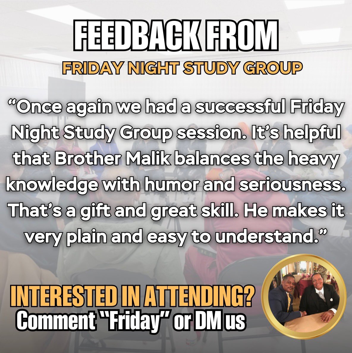 NOIWaxahachie's tweet image. APIDTA! ✊🏾 Here’s a few remarks of feedback that was shared with us regarding last night’s Study group from the believers! 

📲If your interested in attending our upcoming meetings comment below or DM us.

#NationofIslam

#GodFamilyNation

#6thMosque

#NOIWaxahachie

#BroMalik