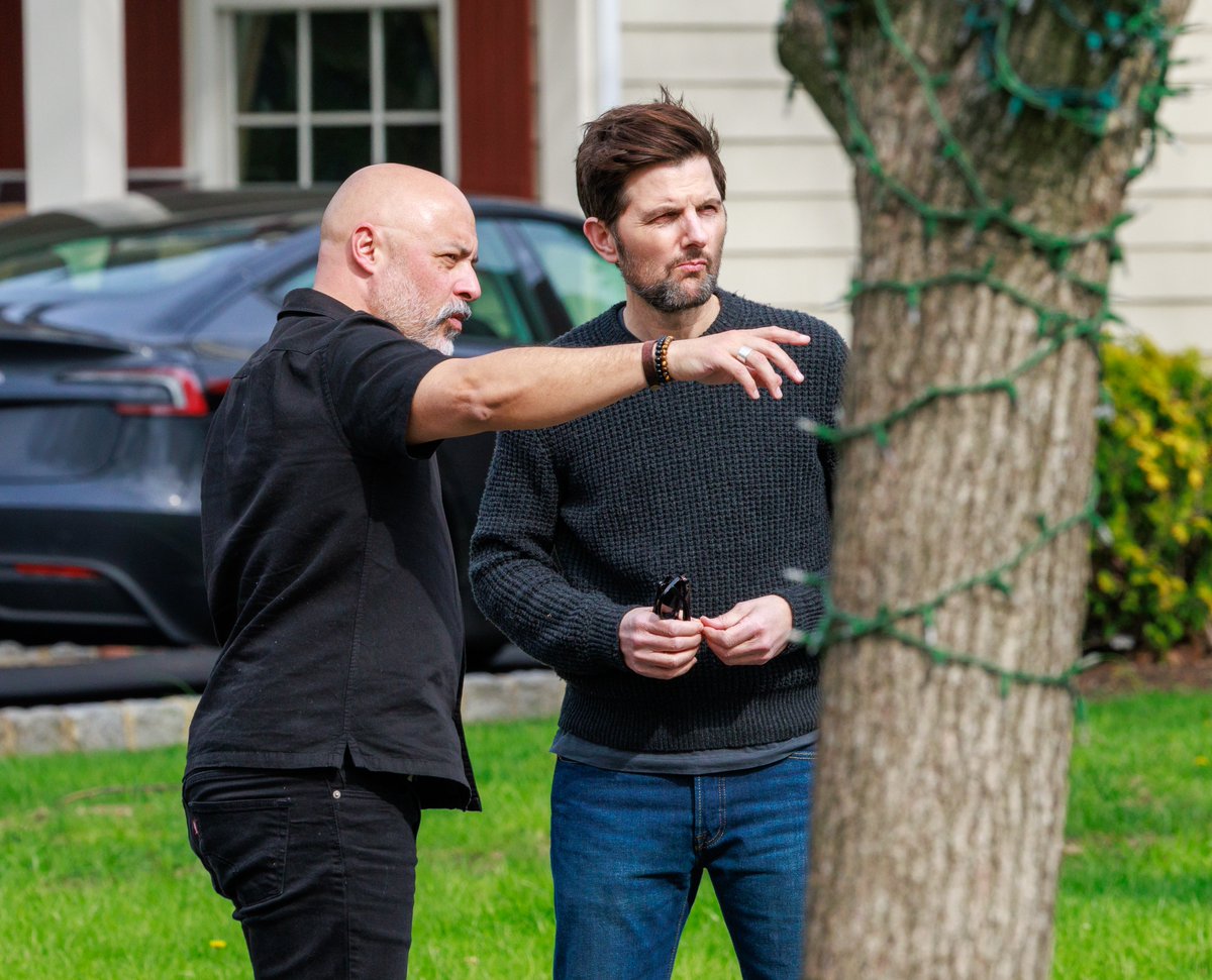 Adam Scott Seen Filming Movie with Director James Ashcroft in Westfield (Photos): tinyurl.com/bdcyndn2