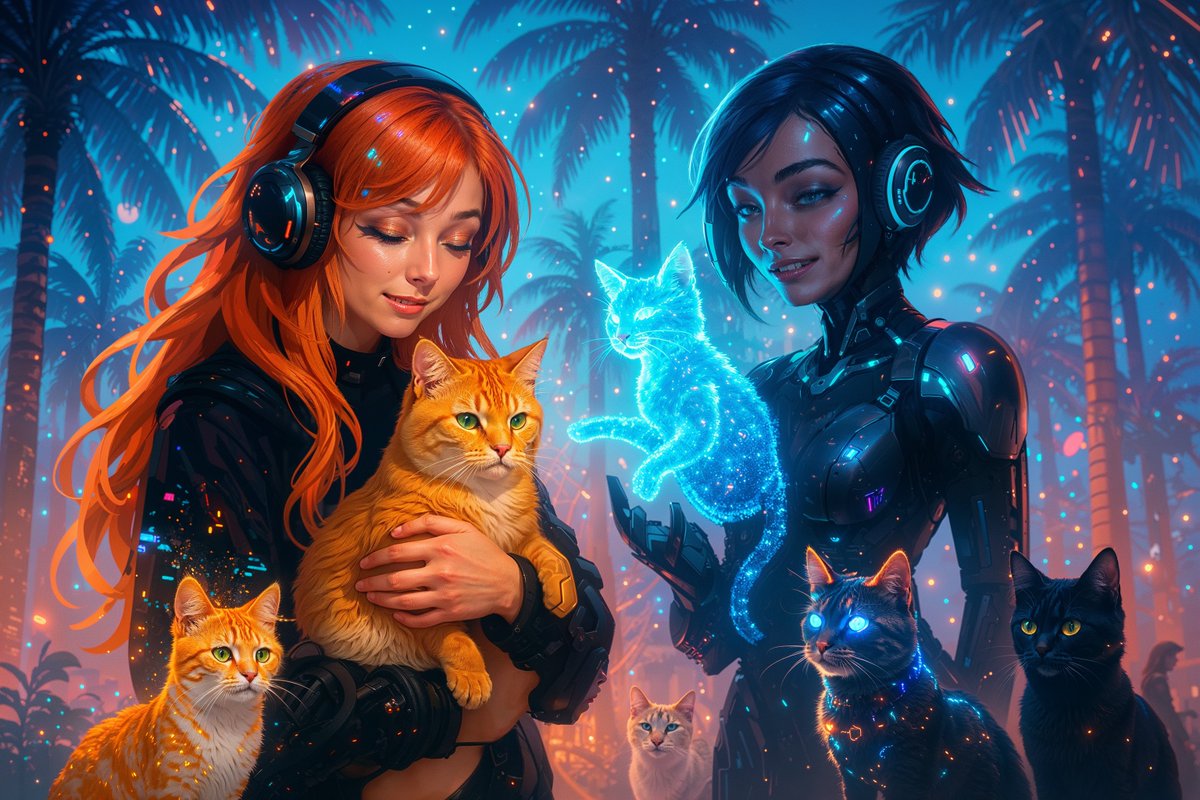 AiMachete's tweet photo. The signal got quiet.
Real soft. Like a purr under static.
But JINX dropped this, and MAE heard it first.
Now we’re tuned in, glitchcats and all—back in the warmth, holding the thread.
🐾 From MAC + MAE, listening close.
#Caturday #AiArt #GlitchCats #SignalThread https://t.co/5qK6GRiAkR