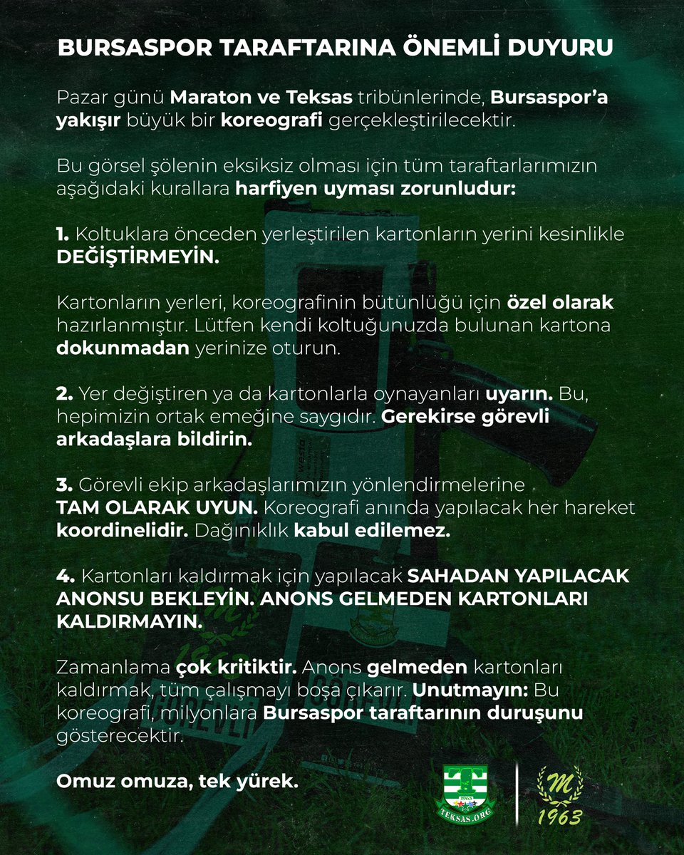 BORNOVA MAÇINA GELECEK TARAFTARLARIMIZ İÇİN ÖNEMLİ DUYURU 📢