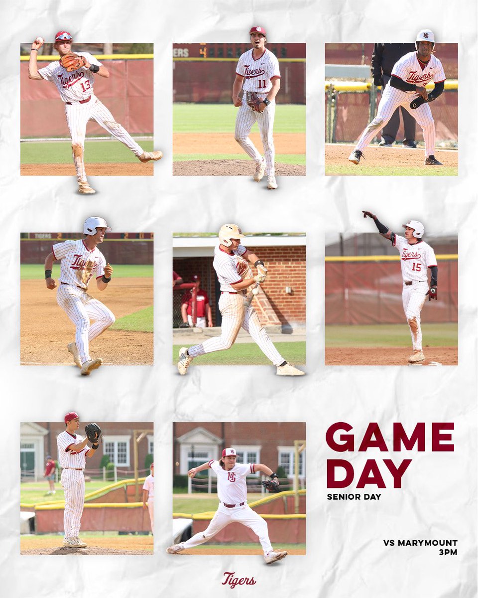 HSC_Baseball's tweet photo. a Saturday of baseball AND senior day?! count us in 🙂‍↕️

🆚 Marymount
📍Hampden-Sydney, VA
⏰ 3:00pm

#rolltigers https://t.co/Pkalfa5TaH