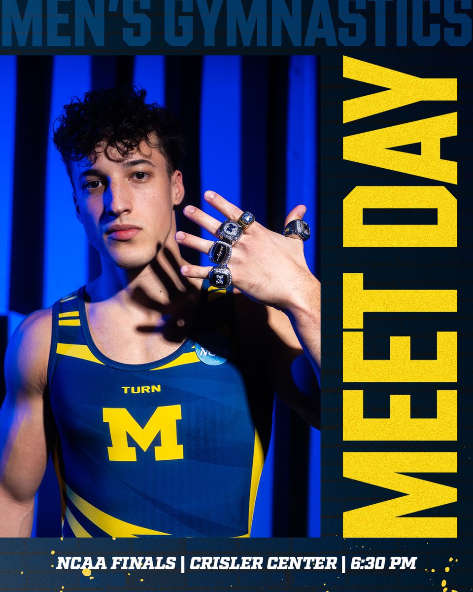 UMichGym's tweet photo. It's all down to this

What: NCAA Finals
When: 6:30 PM 
Where: Crisler Center 
Results: https://t.co/lJHJQLKLVe
Stream: ESPN2 https://t.co/GTuD4VoXqc