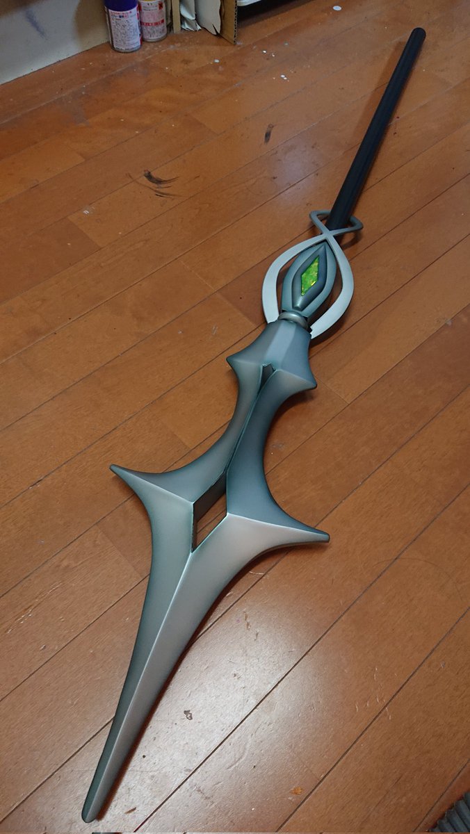 ✨顔は塗装まみれだが、槍は良い感じだな🎵✨🍵