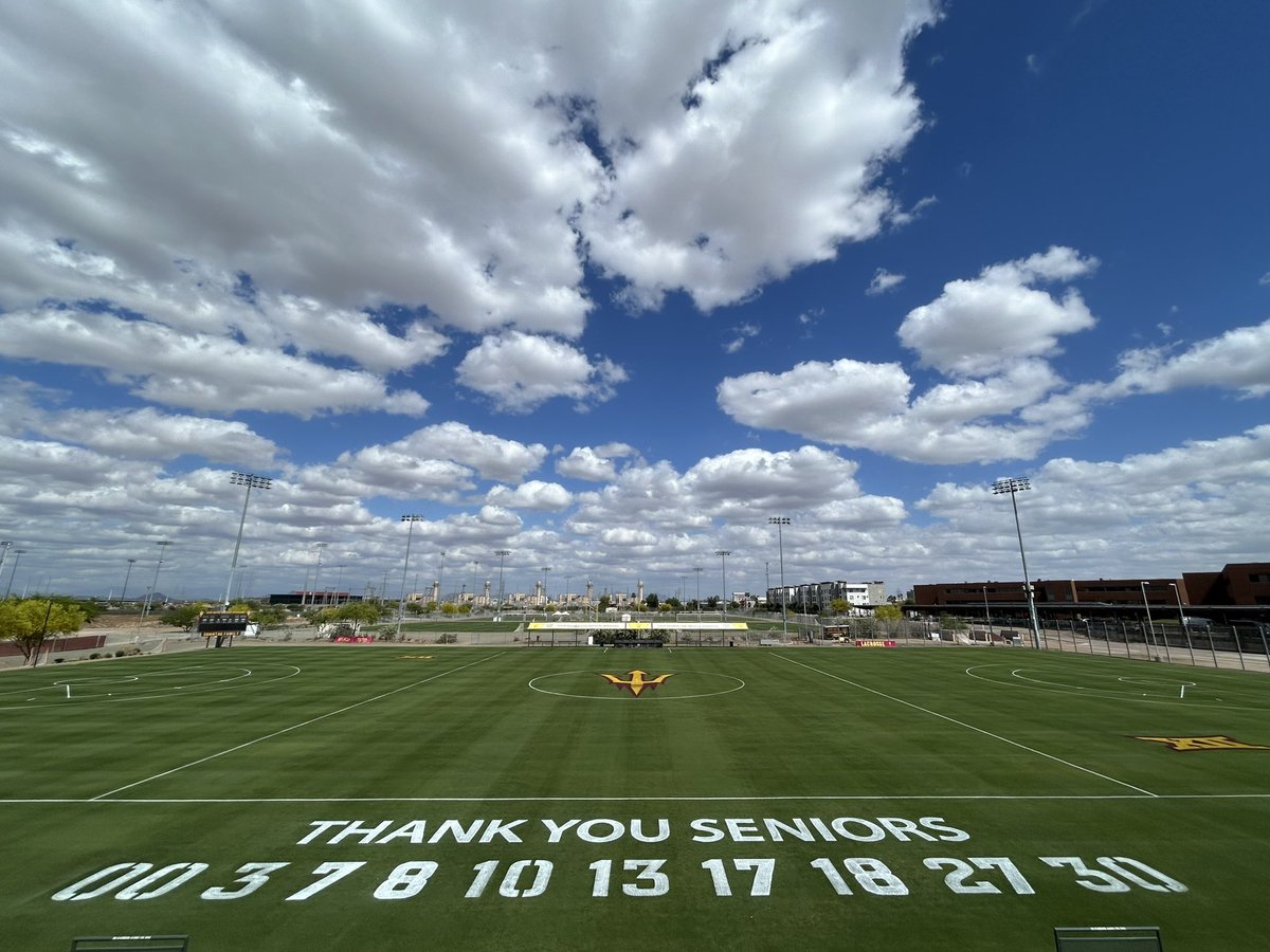 ASUGroundsCrew's tweet photo. Its senior day for @SunDevilWLax! Good luck ladies!! https://t.co/5JbW6eusz6
