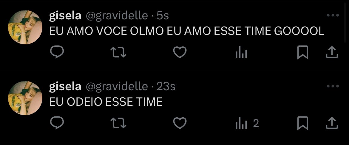 mood do jogo de hoje