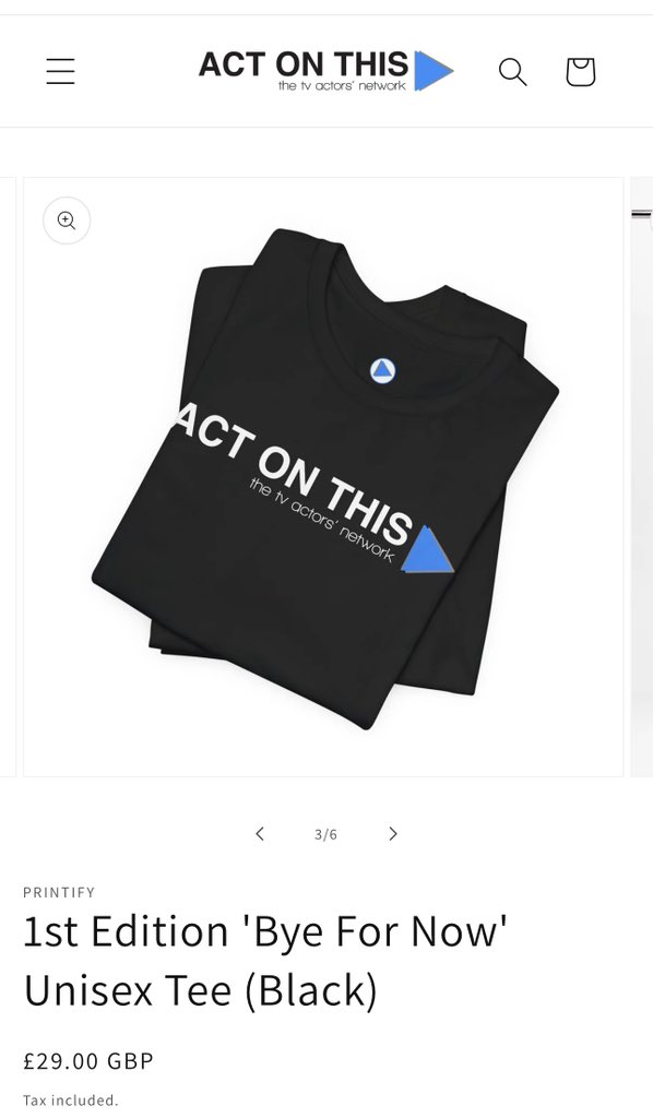 BIG restock of <a href="/ActOnThisTV/">Act On This - The TV Actors’ Network</a> official ‘Bye For Now’ 1st Edition tees in the merch shop!

Black, white &amp; heather grey in sizes S to 3XL! GO GO GO! 🔥🔥🔥

👉 shop.actonthis.tv