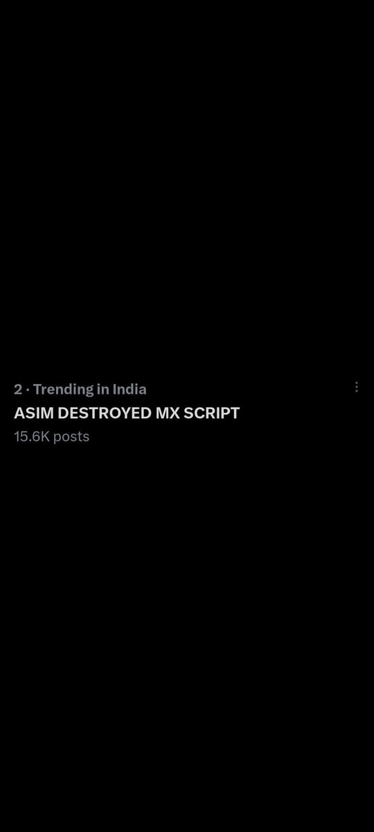 He is Roaring like a lion, unstoppable and strong🔥💪

ASIM DESTROYED MX SCRIPT