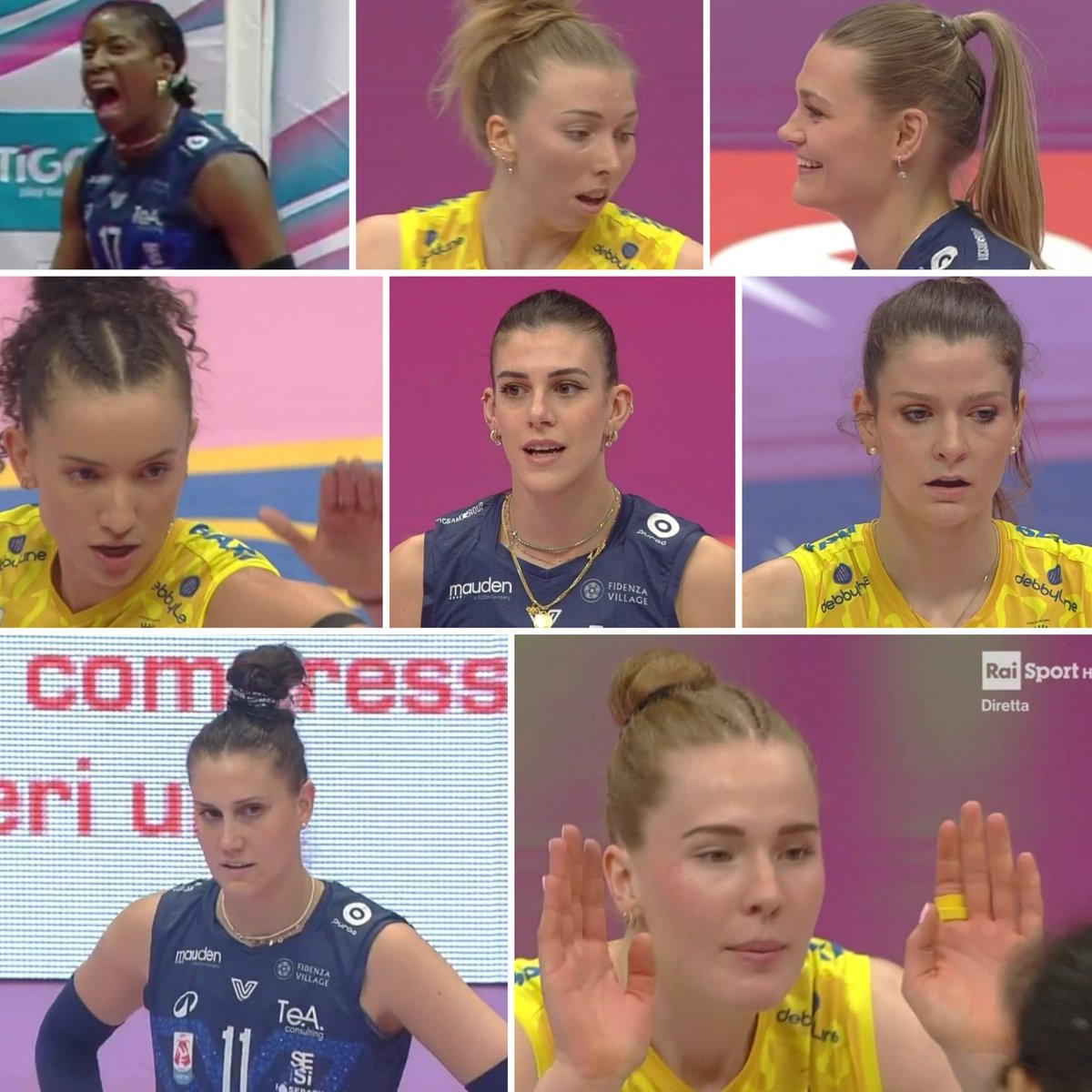 darkokerim's tweet photo. #Conegliano inizia a cucire lo scudetto sulle maglie... il riassunto di #gara2 della #finalescudetto a #Milano tra @VeroVolley 💙 e @ImocoVolley 💛 con la cronaca di @marcofantasiatw e @PisaniGiulia #MilCon 0-3 22-25;20-25;18-25 🏐 #volleyballgirls #volley #pallavoliste https://t.co/qfAhRDVvuY