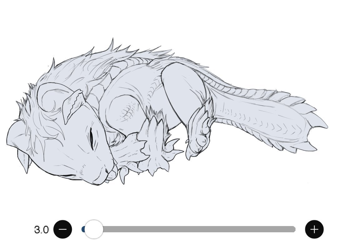 DreadDraggo's tweet image. A lil sneak peak to what I&apos;m sketching on :p