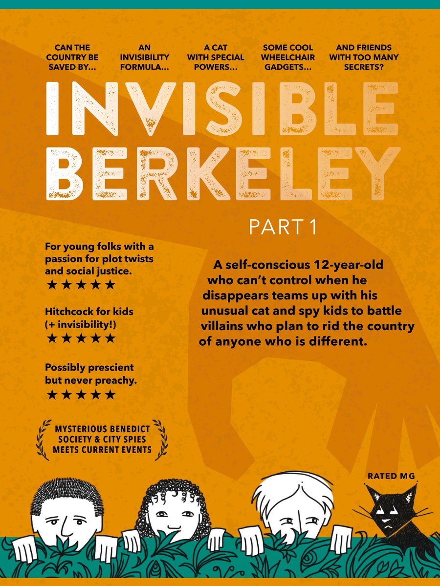 InvisibleJami's tweet photo. Curiosity won’t kill the cat—but might kill his boy, when he’s dragged into a kid spy team fighting a group who want to rid U.S. of anyone who's "different".
MYSTERIOUS BENEDICT SOCIETY + bigot villains
Action-packed. Plot-twisty. Never preachy.
#PosterPit #PosterPitQ #MG #M #T https://t.co/96N3F0kqO2