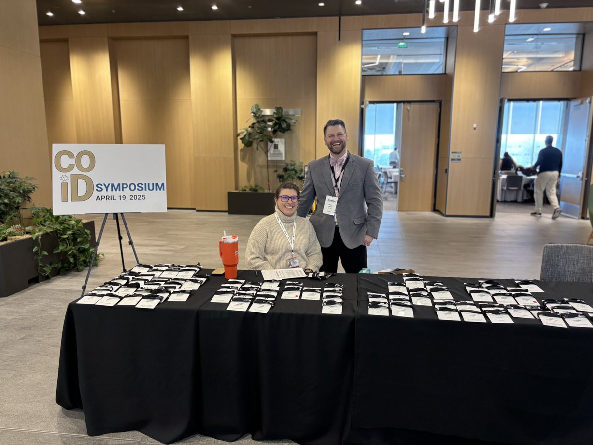 CUDivofID's tweet photo. It’s a big day today for Infectious Diseases in Colorado—the first-ever COiD Symposium is underway! We just heard an inspiring opening plenary from Dr. Wendy Armstrong. Thrilled for a full day of learning, connection, and innovation in ID! https://t.co/3spHjbwDAP