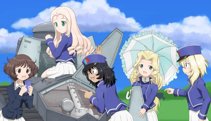 #マリー生誕祭 #マリー様生誕祭 #ガルパン フランス戦車解説本から持ってきました。おめでとうございます!(*`ω`*) 