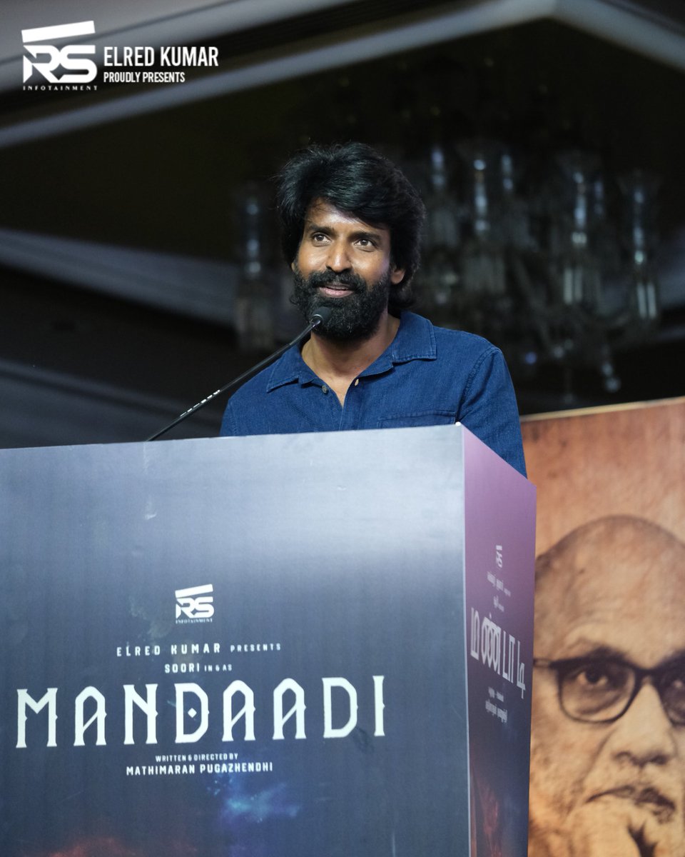 RS Infotainment (@rsinfotainment) on Twitter photo Finally, the anchor of #Mandaadi our #Muthukaali <a href="/sooriofficial/">Actor Soori</a> β€οΈβπ₯βπ
#Mandaadi
#MandaadiFirstLook
#MandaadiMovieLaunchEvent
<a href="/sooriofficial/">Actor Soori</a> <a href="/ActorSuhas/">Suhas πΈ</a> <a href="/elredkumar/">Red</a> <a href="/rsinfotainment/">RS Infotainment</a> #VetriMaaran <a href="/MathiMaaran/">Mathimaran Pugazhendhi</a> <a href="/gvprakash/">G.V.Prakash Kumar</a> <a href="/Mahima_Nambiar/">Mahima Nambiar</a> #Achyuthkumar <a href="/RavindraVijay1/">Ravindra Vijay</a> Finally, the anchor of #Mandaadi our #Muthukaali <a href="/sooriofficial/">Actor Soori</a> β€οΈβπ₯βπ
#Mandaadi
#MandaadiFirstLook
#MandaadiMovieLaunchEvent
<a href="/sooriofficial/">Actor Soori</a> <a href="/ActorSuhas/">Suhas πΈ</a> <a href="/elredkumar/">Red</a> <a href="/rsinfotainment/">RS Infotainment</a> #VetriMaaran <a href="/MathiMaaran/">Mathimaran Pugazhendhi</a> <a href="/gvprakash/">G.V.Prakash Kumar</a> <a href="/Mahima_Nambiar/">Mahima Nambiar</a> #Achyuthkumar <a href="/RavindraVijay1/">Ravindra Vijay</a>