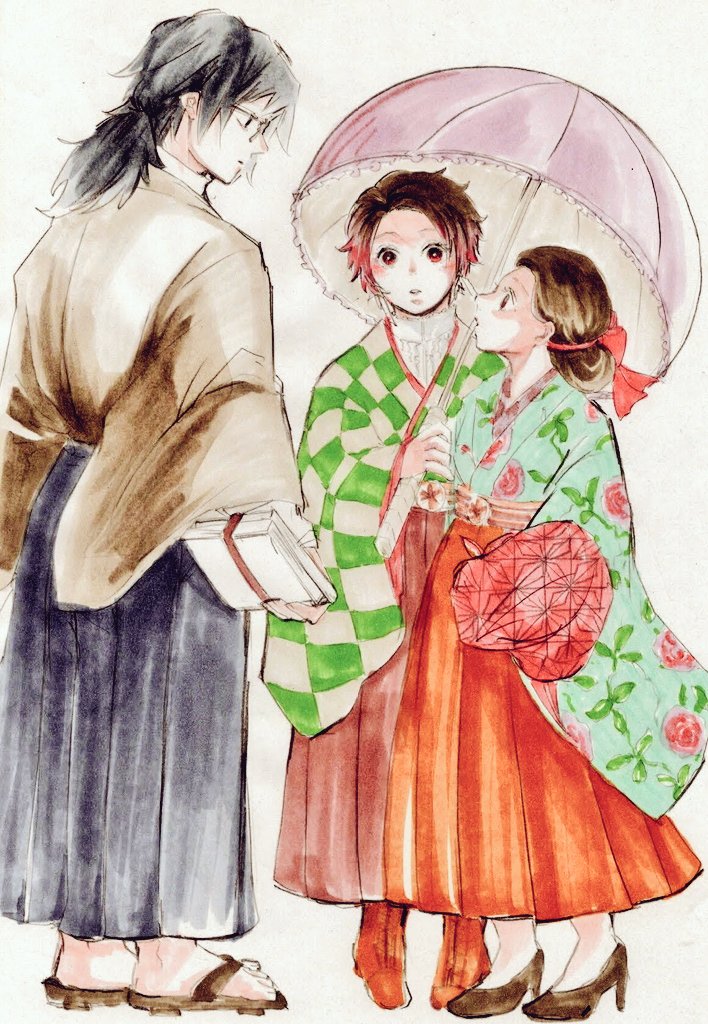 男性から女性へ簪を贈るのは「あなたを護ります」っていう意味らしいけど!!実質婚姻の申し込みだけど!たぶんこれはちがう!ちがうやつだ!あれ、あれだ!激励だな!うん!ね、🎀?!なんでにこにこしてるんだ?!?!ちがう!ちがうぞ?!これは!ちがうやつだたぶん!!!【義炭】 