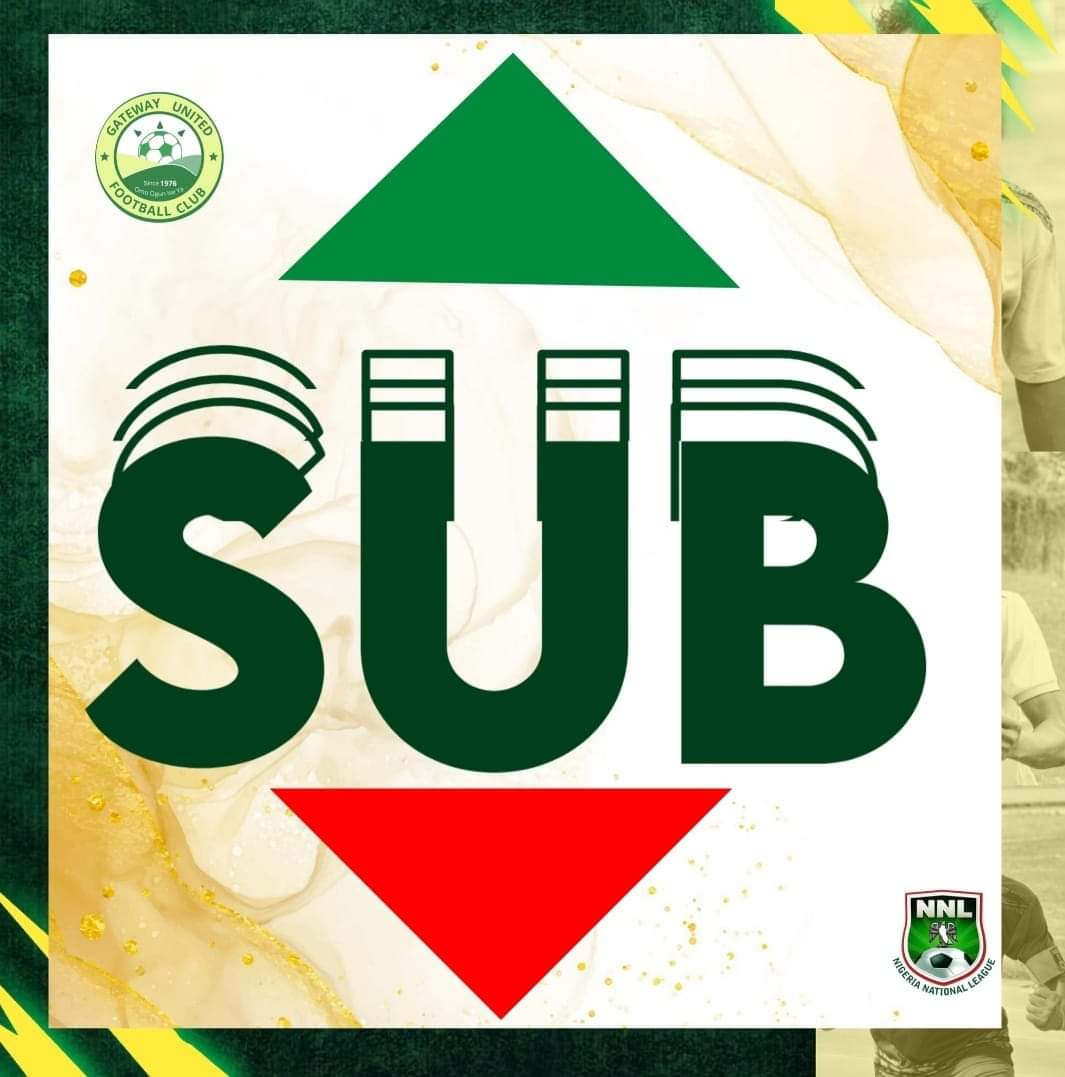 GatewayUnitedFC's tweet photo. 82' In
Olufemi Famuyiwa
Adedeji Abiodun
Emmanuel Wilson
Out
Babatunde Taofeek
Seyi Okeowo
Hamzat Jamiu
๐ข 2 - 1 ๐ต
#NNL25 #GATABK https://t.co/3bT4wHStGY