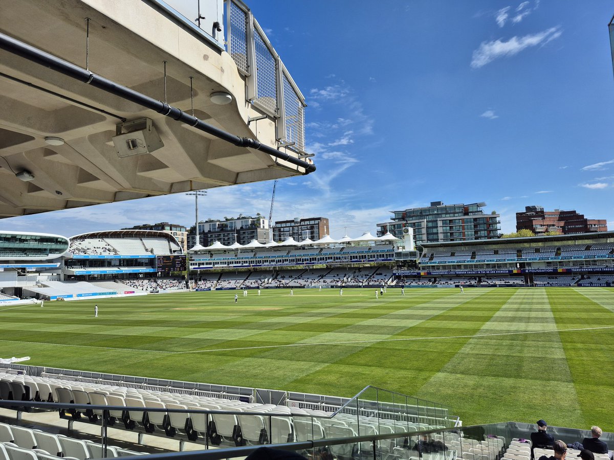 Another glorious (if chilly) day <a href="/HomeOfCricket/">Lord's Cricket Ground</a> with the family, and a Max Holden ton to round off the day