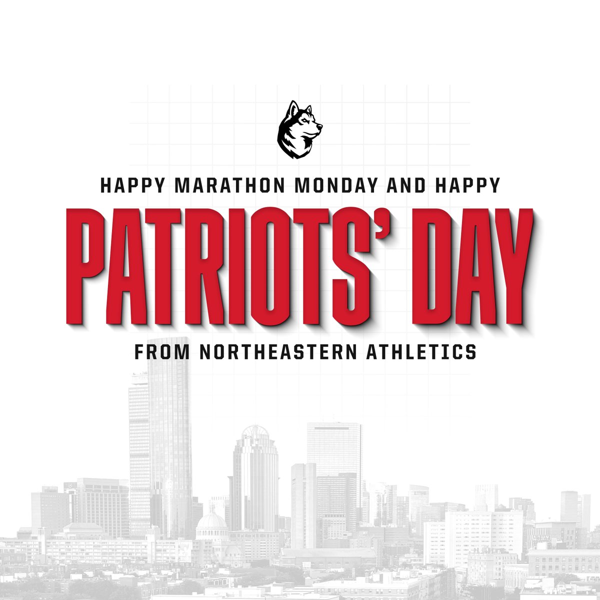 Husky nation, have a happy and safe Patriots' Day and Marathon Monday!