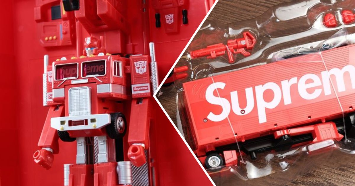 Supreme x Transformers G1 Optimus Prime Supreme Transformers G1