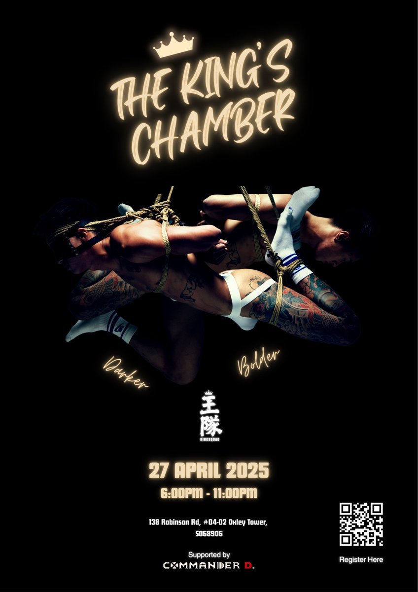 Hello everyone! We're just a week away from our next event, The King's Chamber, and we're thrilled to see an even bigger turnout compared to last year's The King's Bounty. It was truly eye-opening to witness friends and newcomers—many of whom were unfamiliar with kink—embrace