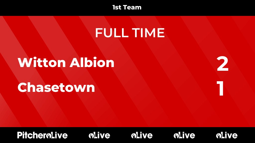 WittonAlbion's tweet photo. FULL TIME: Witton Albion 2 - 1 Chasetown
#WITCHA #Pitchero
https://t.co/KV8UKObE83 https://t.co/edhH5sr9lD