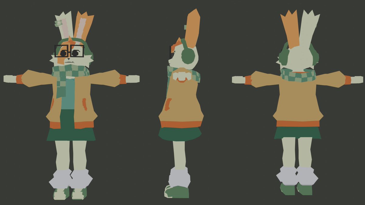 PlantBunii's tweet photo. All of the 3d models I've made for my finals. 

#lowpoly #lowpolyart #lowpolycharacter https://t.co/gPoKggAZtE