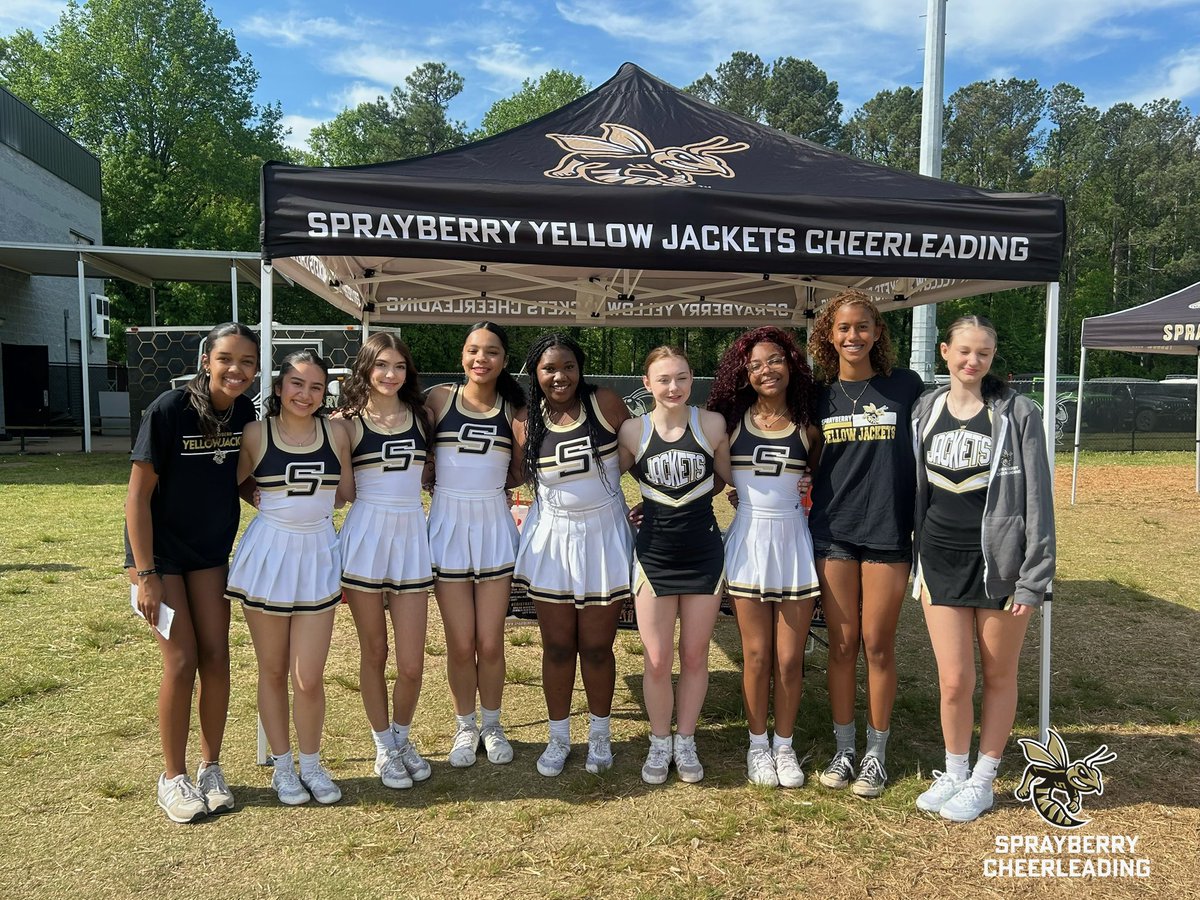 Stop by and see us today Jim Frazier Stadium ar Egg Drop 2025!   We can help you with registration for Little Jaxket Cheer Camp!!
🖤💛🐝📣
#WEBLEEDGOLD
#shspositiveposting #wearesprayberry